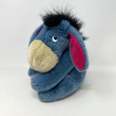 Walt Disney Winnie The Pooh Eeyore Plush Stuffed Animal Blue Pink Donkey Cute 8" - Image 1 of 4