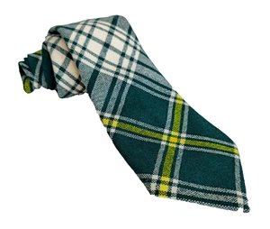 Scotland St Patrick Green Plaid Wool Made USA Imported Fabric Classic Tartan - Picture 1 of 10