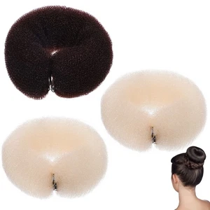 3 pezzi arricciacapelli nylon chignon maker supporto coda di cavallo arricciacapelli rullo - Foto 1 di 11
