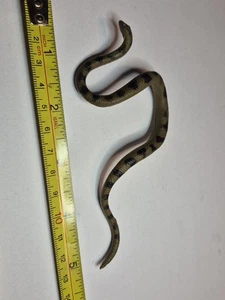 Snake Toy Figure Brown Black 5" Miniature Reptile Serpent - Picture 1 of 10