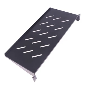 1U Server Rack Mount Shelf Vented Cantilever Tray For 19in Rack & Cabinet - Afbeelding 1 van 15