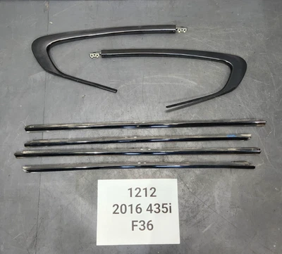 ✅ 15-20 OEM BMW F36 435 Gran Coupe Front Rear Door Shadow Line Molding SET * - Image 1 of 4