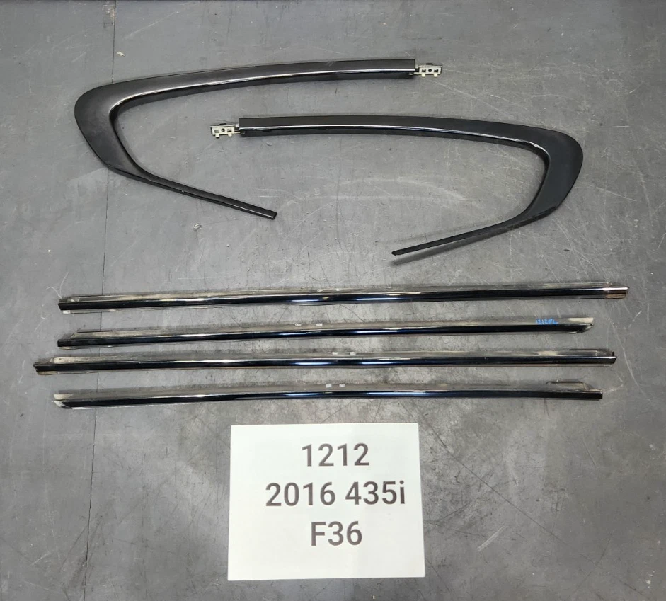 ✅ 15-20 OEM BMW F36 435 Gran Coupé Puerta delantera trasera línea sombra juego de molduras * Foto 1 de 4