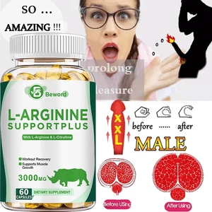 L-Arginine 3000mg Nitric Oxide,Testosterone Booster,Sperm Health, Energy Support - Picture 1 of 10