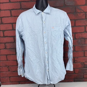 Tommy Bahama Men’s Silk-Blend Blue Button-Down Shirt – Size Large - Picture 1 of 9
