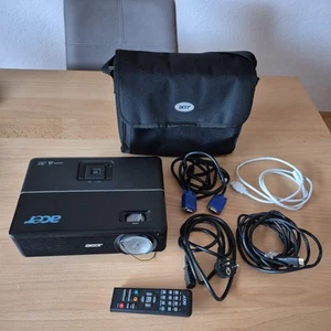 ACER Beamer P1100, schwarz , nur selten benutzt, inkl. Tasche und Anschlusskabel - Photo 1/5