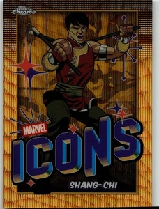 2025 Topps Chrome Marvel Shang-Chi #MI-9 Icons Gold Wave Refractor - /50 - Picture 1 of 2