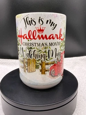 Taza para ver películas navideñas This Is My Hallmark NUEVA Foto 1 de 3