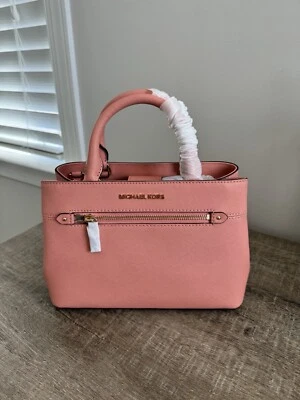 Bolso Bandolera Michael Kors Hailee Saffiano XS Cuero Melocotón Nuevo con Etiquetas Foto 1 de 4