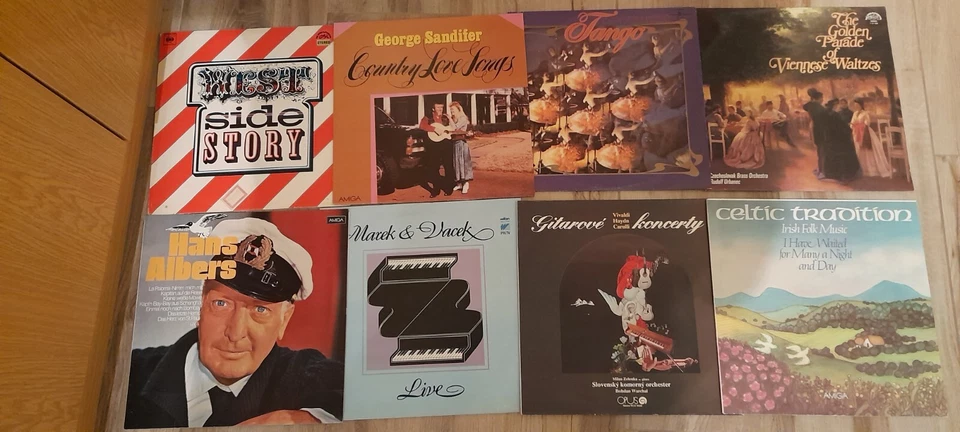 DDR-Schallplatten (8 Stück,gemischte Genres: H. Albers,Celtic, Walzer,Tango...) - Bild 1 von 1