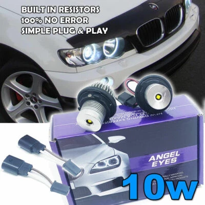 5W BMW ANGEL EYE MARKER RINGS WHITE 7000K XENON E53 X5 Facelift 3.0d /A11 - Image 1 of 4