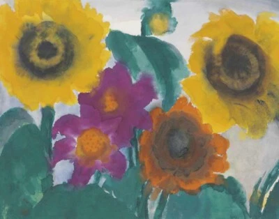 Impresión en lienzo de flores acuarela Emil Nolde 16 x 20 Foto 1 de 4
