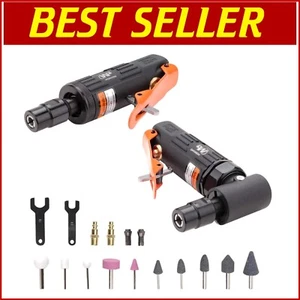 12-Piece Air Die Grinder Set with Straight & Angled Grinders for Precision Tasks - Picture 1 of 10