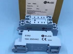 New ES82 Relay Socket for Intermediate Relay 8 Holes x 1pc - Picture 1 of 1