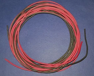 High Temperature Flexible Silicone Rubber  Wire  2 x 3 Metres x  0.25mm²   - Picture 1 of 1