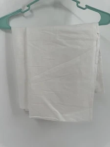 HALLMART Collectables Linen Pillowcase Sham Inside Pocket Closure White Set Of 2 - Picture 1 of 6