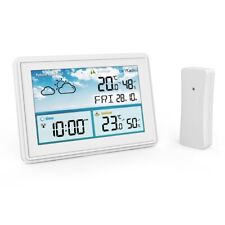 Sleek Wireless Thermometer Hygrometer Station for Accurate Weather Reports