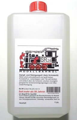 (14,99€/l) SR24 1000 ccm Vorratsflasche Modellbahnöl Dampf- und Reinigungsöl Neu - Bild 1 von 3