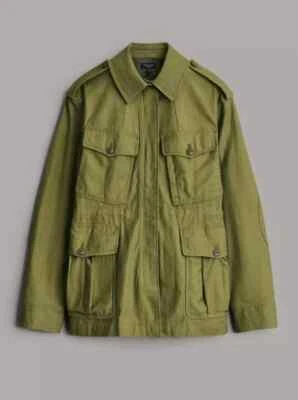 NEW Rag & Bone LORENZ COTTON MILITARY JACKET in Army Green XS #CSJ659 - Image 1 of 4