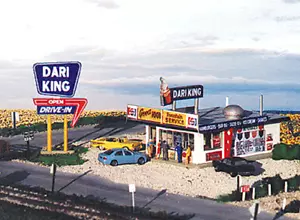Kit de structure découpée au laser Blair Line 1/87 HO ANNÉES 1940 DARI-KING DRIVE-IN RESTAURANT - Photo 1 sur 5