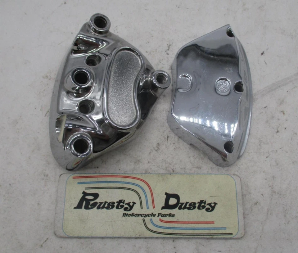 Harley Davidson Touring Dyna FXD Softail FXST Chrome Right Front Brake Caliper - Image 1 of 4