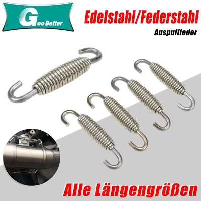 Exhaust Springs Motorcycle Universal Springs Exhaust Stainless Steel Tension Spring All Lengths - Image 1 of 4