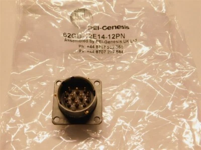 PEI-Genesis Amphenol 62GB-12E14-12PN 12P Front Mount Circular Connector - Image 1 of 3