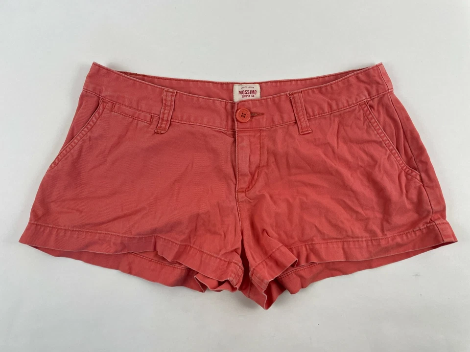 Mossimo Supply Co. Pantalones cortos para mujer talla 6 coral tiro bajo estilo utilitario recortado Foto 1 de 4