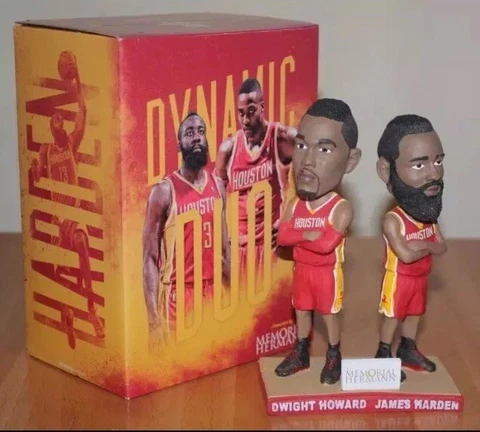 NBA Philadelphia 76ers MVP James Harden &  Dwight Howard Bobblehead Cover