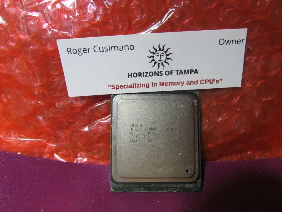 Intel Xeon E5-2690 SR0L0 8 Core 2.9GHz LGA 2011 Processor CPU  - Image 1 of 1