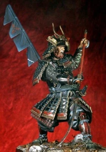 Soldado juguete de lata pintado Samurai con Naginata 90 mm preventa | arte - Imagen 1 de 3