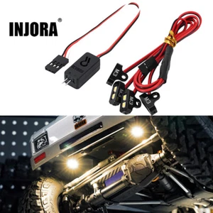 INJORA 4LED Rock Lights Kit mit Controller für SCX10 TRX4 1/10 RC Crawler,Gelb - Picture 1 of 4