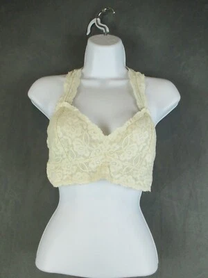 Bralette Boho Intimately Free People para mujer mediano de encaje blanco roto espalda deportiva Foto 1 de 4