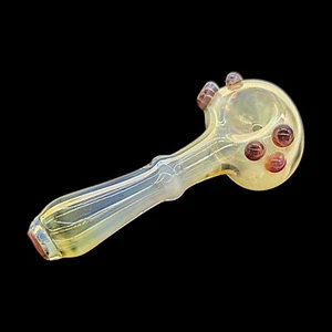 4.25" Glass Smoking Tobacco Pipe Fumed - Picture 1 of 5