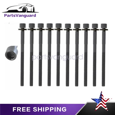 Kit de 10 pernos de cabeza HB320 para Hyundai Kia Accent Rio 1,6 L DOHC 16v 2012-2019 Foto 1 de 4