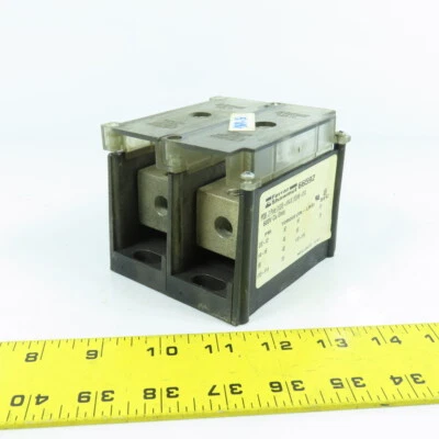 2-полюсный распределительный блок питания Ferraz Shawmut 66592 PDB 2/0-#14 x10 с крышкой - Изображение 1 из 4