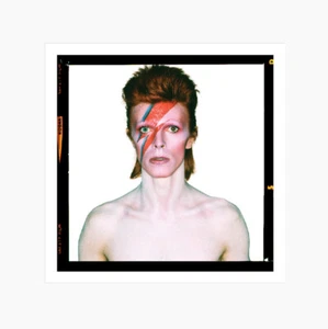 David Bowie - Aladdin Sane Eyes Open - 1973 - Official Print - Picture 1 of 6
