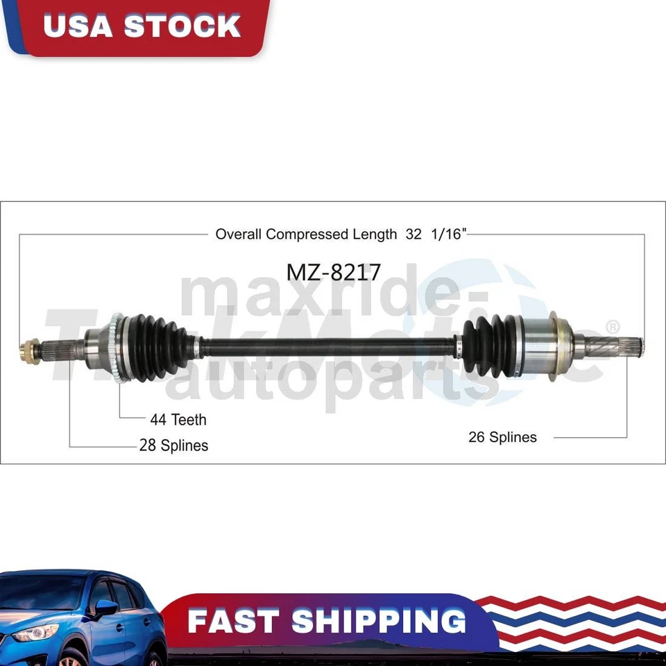 Шарнирное соединение задней левой оси со стороны водителя подходит для Mazda CX-9 2007 2008 2009 2010 2011 годов выпуска - Изображение 1 из 1