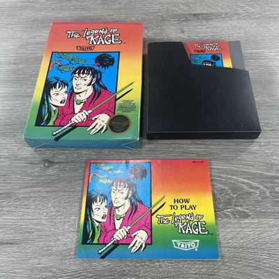 The Legend of Kage (Nintendo NES, 1987) 5 screw Complete In Box w/ Protector. - Image 1 of 4