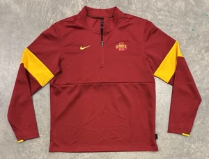 Iowa State Cyclones Herren Medium Nike On Field Dri Fit 1/4 Reißverschluss Pullover NCAA - Bild 1 von 7
