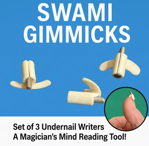 3 SWAMI GIMMICK SET Under Nail Writer Mental Mind Magic Trick Prediction Lead - Picture 1 of 8