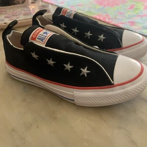Converse Juniors CTAS Teen Slip Black/Red/Blue 665169F Size 11.5 Children’s - Picture 1 of 7