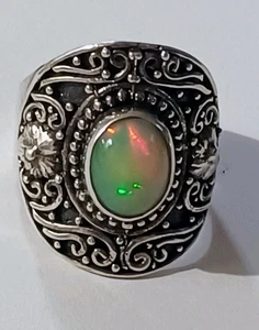 Bali Legacy Premium ätheopischer Welo Opal 2,75 ctw in Sterlingsilber Größe 8 - Bild 1 von 4