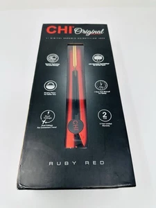 CHI original Ceramic Hair Straightener Iron | 1 Inch | Ruby Red - Picture 1 of 8