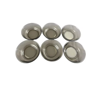 Arcoroc Set 6 Ciotole Cereali Vetro Fumè Vintage Vetro Francese Fumi Marrone - Foto 1 di 5