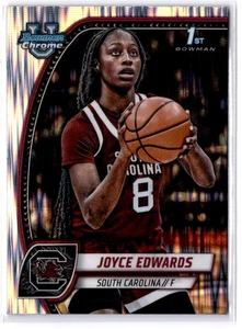 2024-25 Bowman University Chrome #36 Joyce Edwards Stealth Refractor - Picture 1 of 2