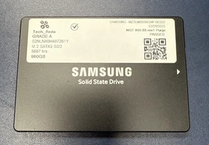 Samsung MZ-7LM960E 960GB 2.5" SATA Solid State Drive PM863 MZ-7LM9600 5k hours! - Afbeelding 1 van 3