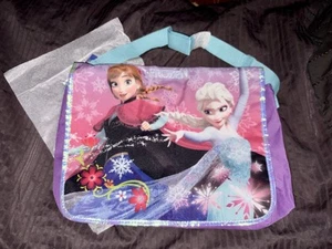 Disney’s Frozen Princess Anna Elsa Messenger Bag NWT Purple  - Picture 1 of 5