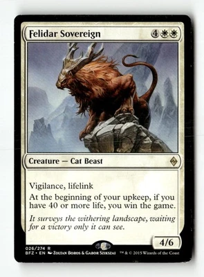 MTG Felidar Sovereign - Battle for Zendikar Heavily Played English - Image 1 of 3