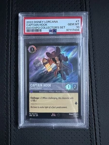 Disney Lorcana D23 2022 Captain Hook PSA 10 GEM MINT - Picture 1 of 2